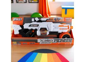 Arma de jucarie electrica FAST PIONEER BIG511, 48 proiectile, cilindru rotativ