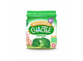 Piure МАЛЕНЬКОЕ СЧАСТЬЕ, din brocoli, 80 g