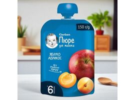 Piure de fructe Gerber JUNIOR din mere si caise 150 g