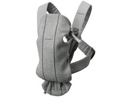 Marsupiu BABYBJORN Mini, Light Grey, 3D Jersey