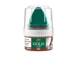 Cremă pentru încălțăminte GOLDCARE, Cu ceară, Maro, 50ml