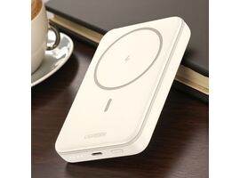Power Bank UGREEN Mini Magnetic Wireless Qi, 10000mAh, 20W, Beige