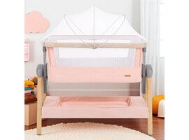 Pătuț pentru bebeluși KIKKABOO Nanna, Pink