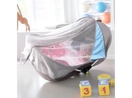 Patut pliabil de calatorie YAYA DUCK BABYLOVE, Cu plasa impotriva insectelor, Pentru fetite mici