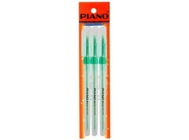 Set pixuri cu gel PIANO PT-1157 verzi 0.7mm 3 buc