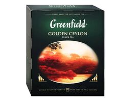 Ceai Greenfield Golden Ceylon, 100 pliculete