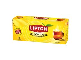 ​Ceai LIPTON Yellow Label, 25 pliculete