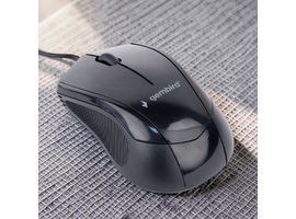 Mouse GEMBIRD, MUS-3B-02, Optical Mouse, 3-button, 1000dpi, USB, Black