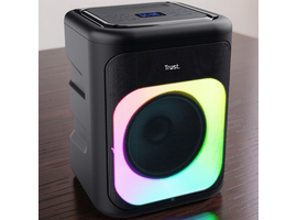 Портативная колонка TRUST Azura Wireless RGB, 50W RMS / 100W peak, черный