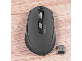 Mouse NATEC Siskin, Wireless, Optic, 2400 DPI, Negru-Gri
