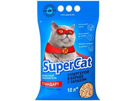 Asternut igienic SUPERCAT Standart pentru pisici rumeguș de lemn 3 kg