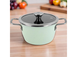 Oala cu capac DELIMANO Nordic, Mint, 20cm