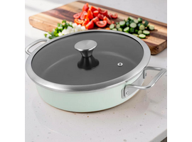 Formă rotundă cu capac DELIMANO Nordic, Mint, 28 cm