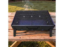 Gratar dreptunghiular BBQ, demontabil
