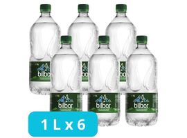 SET Apa minerala BILBOR naturala, carbogazificata, 1 L х 6 buc