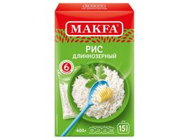 Orez slefuit MAKFA cu bob lung, 400 g