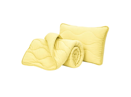 Set plapumă și 2 perne DORMEO Nature Comforter Chamomile, 200x200 cm, 50x70 cm, galben