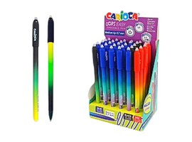 Стираемая ручка CARIOCA Oops Easy, с 2 ластиками, 0,7 мм