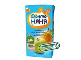 Suc ФРУТОНЯНЯ, din mar si pere, de la 5 luni, 200 ml
