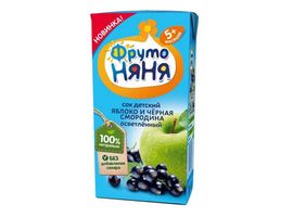 Suc ФРУТОНЯНЯ, din mar si coacaza neagra, de la 5 luni, 200 ml