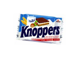 Napolitane KNOPPERS cu crema de lapte si alune, 25 g