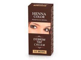 Vopsea-crema pentru sprancene HENNA COLOR, maron, 15 gr