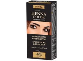 Vopsea-crema pentru sprancene HENNA COLOR, negru, 15 gr