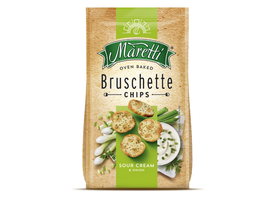 ​Bruschette MARETTI Sour Cream&Onion, cu gust de ceapa si smantana, 140 g