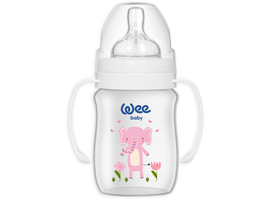 Biberon WEEBABY Safari, cu maner, 250 ml