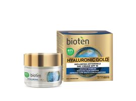 Crema de zi BIOTEN Hyaluronic Gold, SPF 10, anti-imbatranire, 50 ml