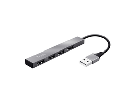 Mini USB HUB TRUST HALYX 4, silver