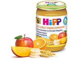 4800 Piure HiPP Fructe & Cereale, Fructe gustoase cu cereale integrale, de la 6 luni, 190 g