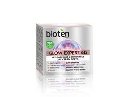 Crema de zi BIOTEN GLOW EXPERT 4D, impotriva petelor inchise si a ridurilor, 50 ml
