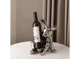 Figurina-suport pentru vin "Iepure" 28 cm, ceramica