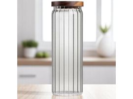 Borcan de depozitoare cu capac UJMFG-038, sticla, 1.6 l
