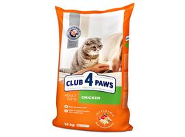 Hrana uscata CLUB 4 PAWS Premium, pentru pisici adulte, pui, 14kg