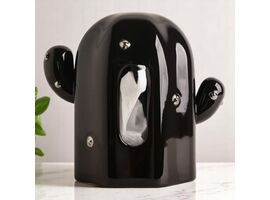 Cutie de servetele "Cactus neagru" 21.5 cm, ceramica