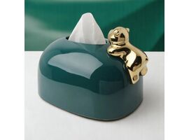 Cutie de servetele cu urs, 22 cm, ceramica