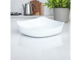 Tava pentru copt LUMINARC - SMART CUISINE BLANC patrata, 26 cm
