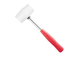 Ciocan din cauciuc TOP TOOLS, 225g/40mm, alb, mâner metalic, 02A311