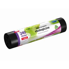 Мешки для мусора STELLA черные, экологичные, 5 шт/240 л