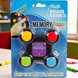 Joc de memorie BRAIN GAMES, cu sunete si lumini, 8,5 cm