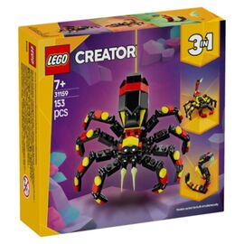 Constructor LEGO CREATOR 3 IN 1 „Păianjenul uimitor”, 153 piese, 31159