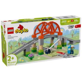 Конструктор LEGO Duplo 10426 "Дополнение Железнодорожный мост и пути", 42 детали