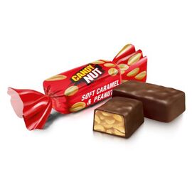 Конфеты ROSHEN Candy Nut, мягкая карамель с арахисом, 200 г