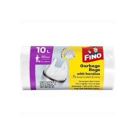Мешки для мусора c затяжками FINO, 10л, 50 шт