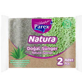 Губка натуральная PAREX NATURA, (волокна сисала и целлюлозы), 2шт