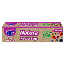 Пакеты для заморозки PAREX NATURA, Medium, (24x38см), 30 шт