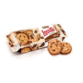 Biscuiti fragezi ROSHEN Lovita Classic Cookies, cu bucati de glazura, 150 g
