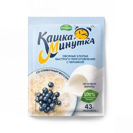 Овсянка с черникой и взбитыми сливками KASKA-MINUTKA, 43 г